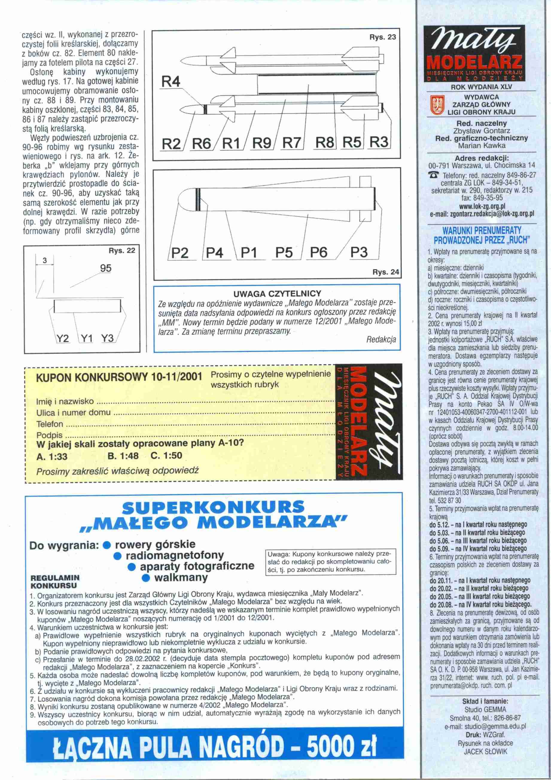 "Maly Modelarz" 10-11, 2001 15 с.