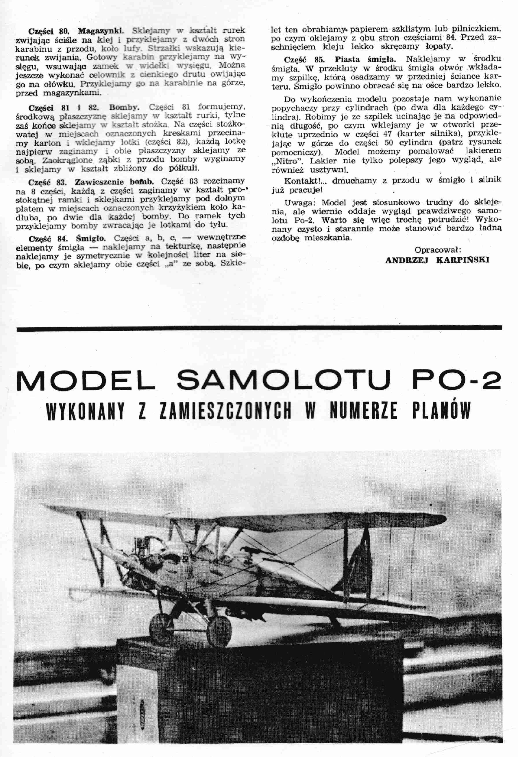 "Maly Modelarz" 11, 1960 7 с.