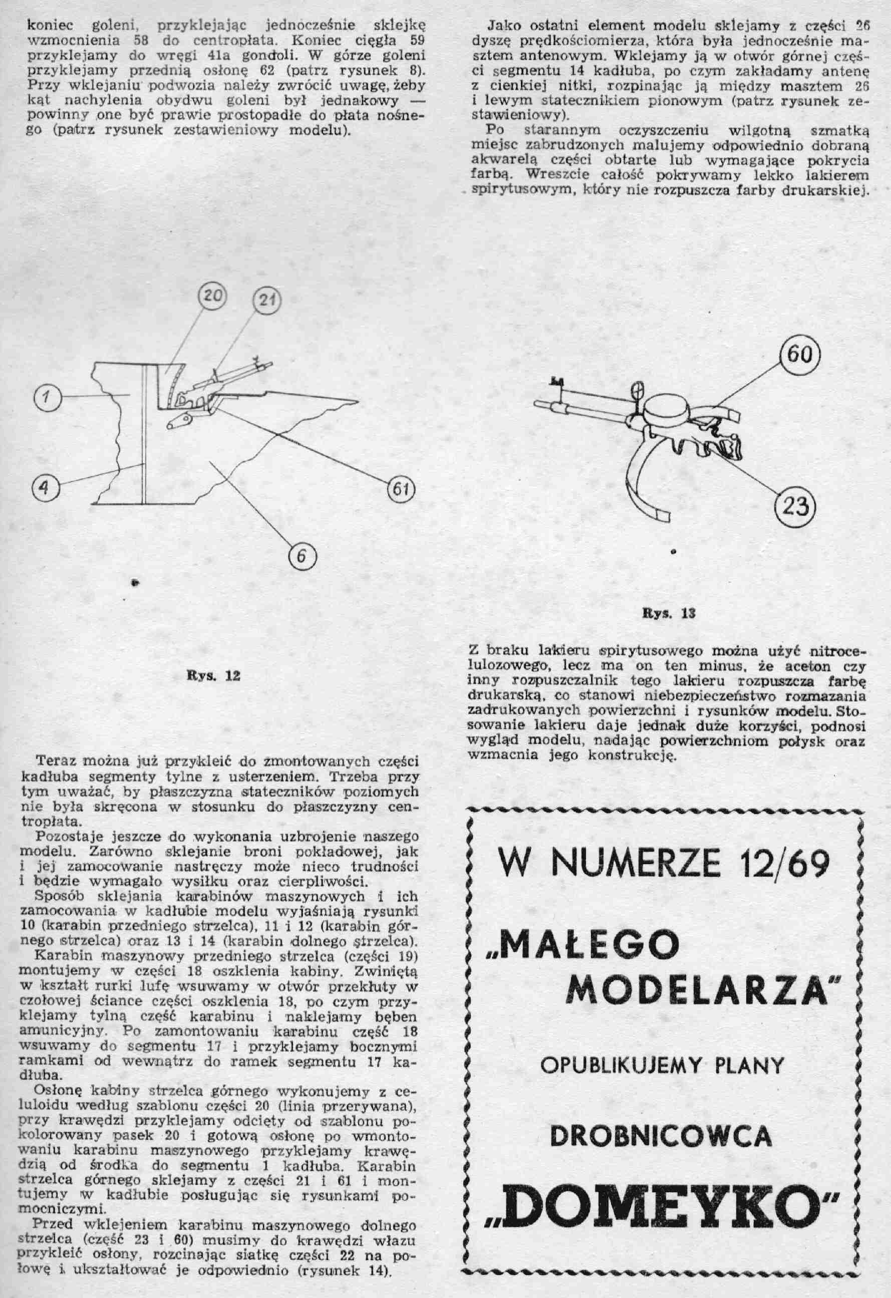 "Maly Modelarz" 10-11, 1969, 6 c.