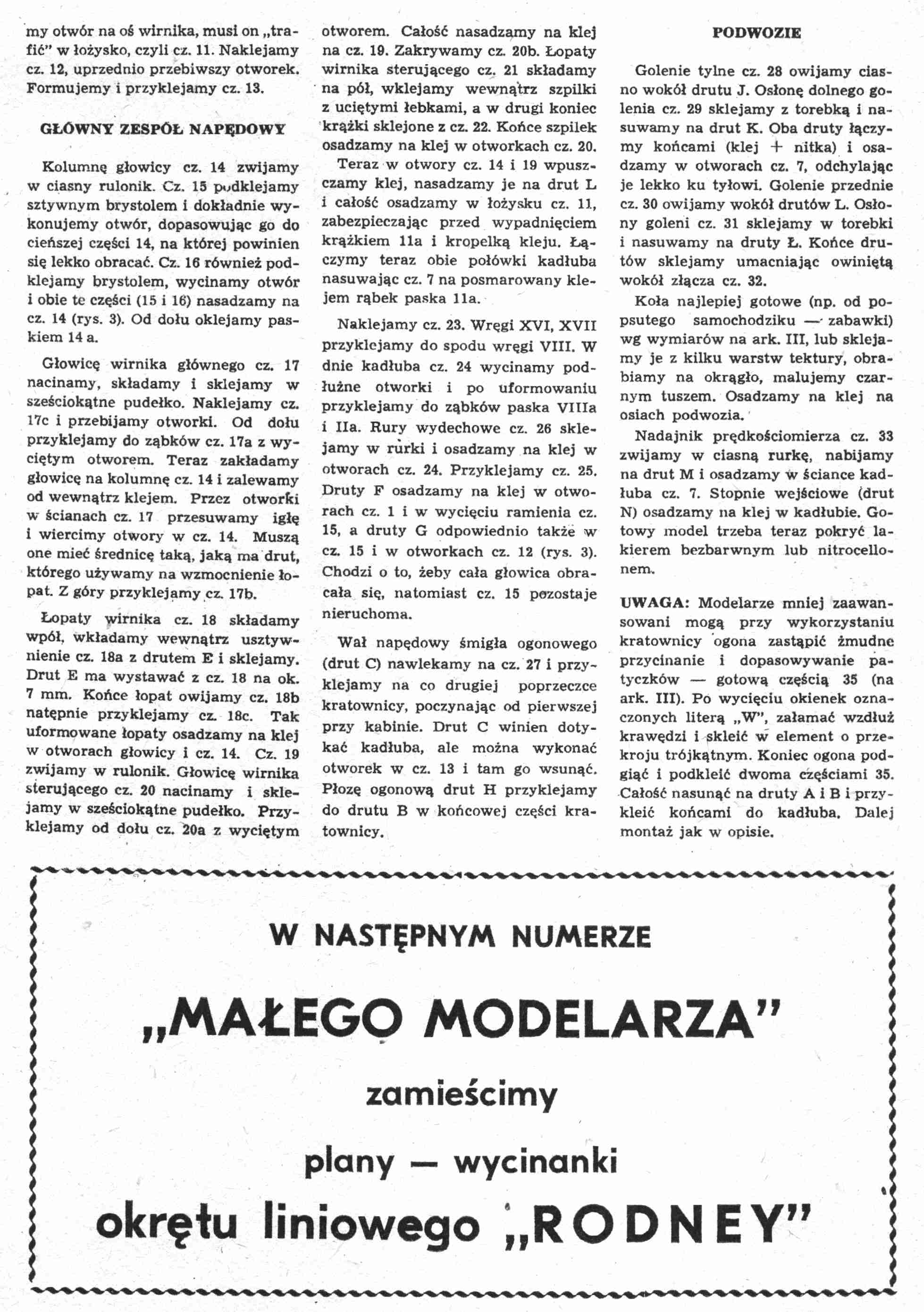 "Maly Modelarz" 12, 1975, 6 с.