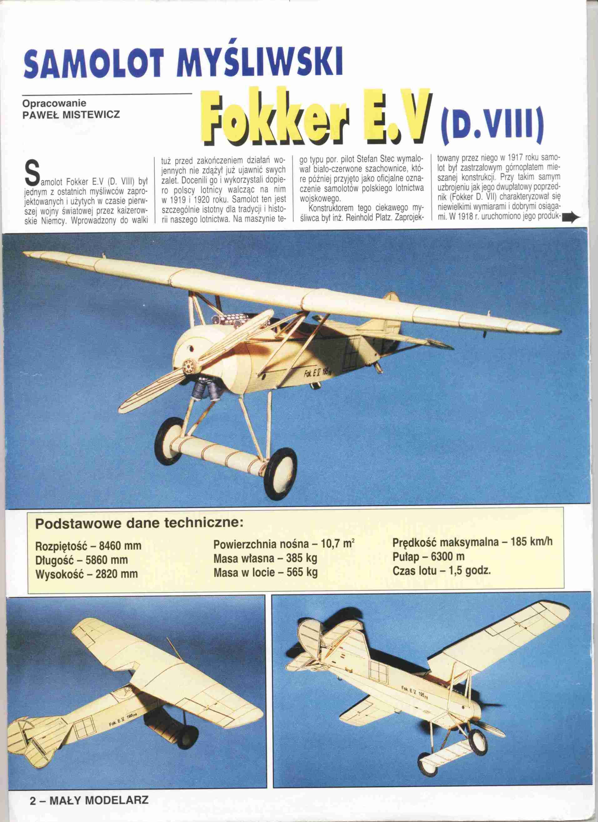 "Maly Modelarz" 9, 2000, 2 с.