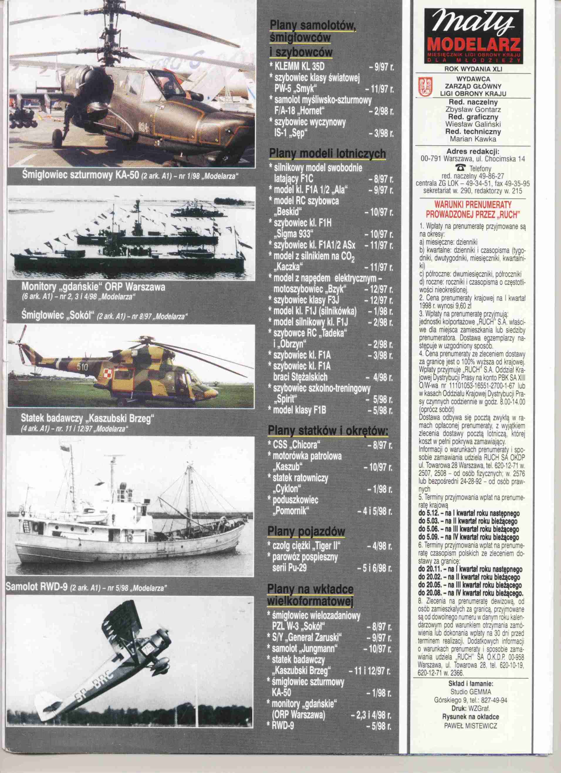 "Maly Modelarz" 10-11, 1998 11 с.