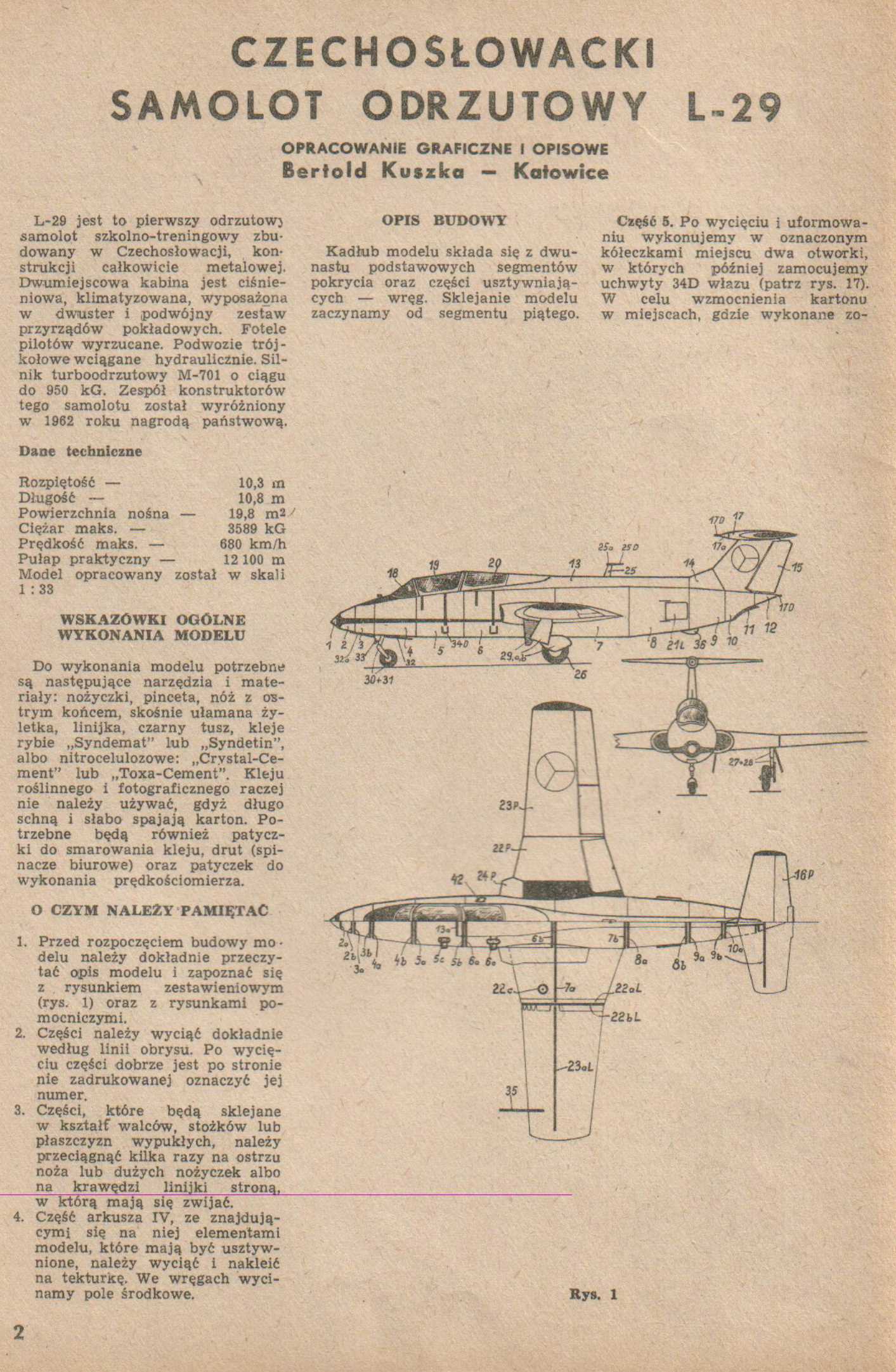 "Maly Modelarz" 8, 1963, 2 c.