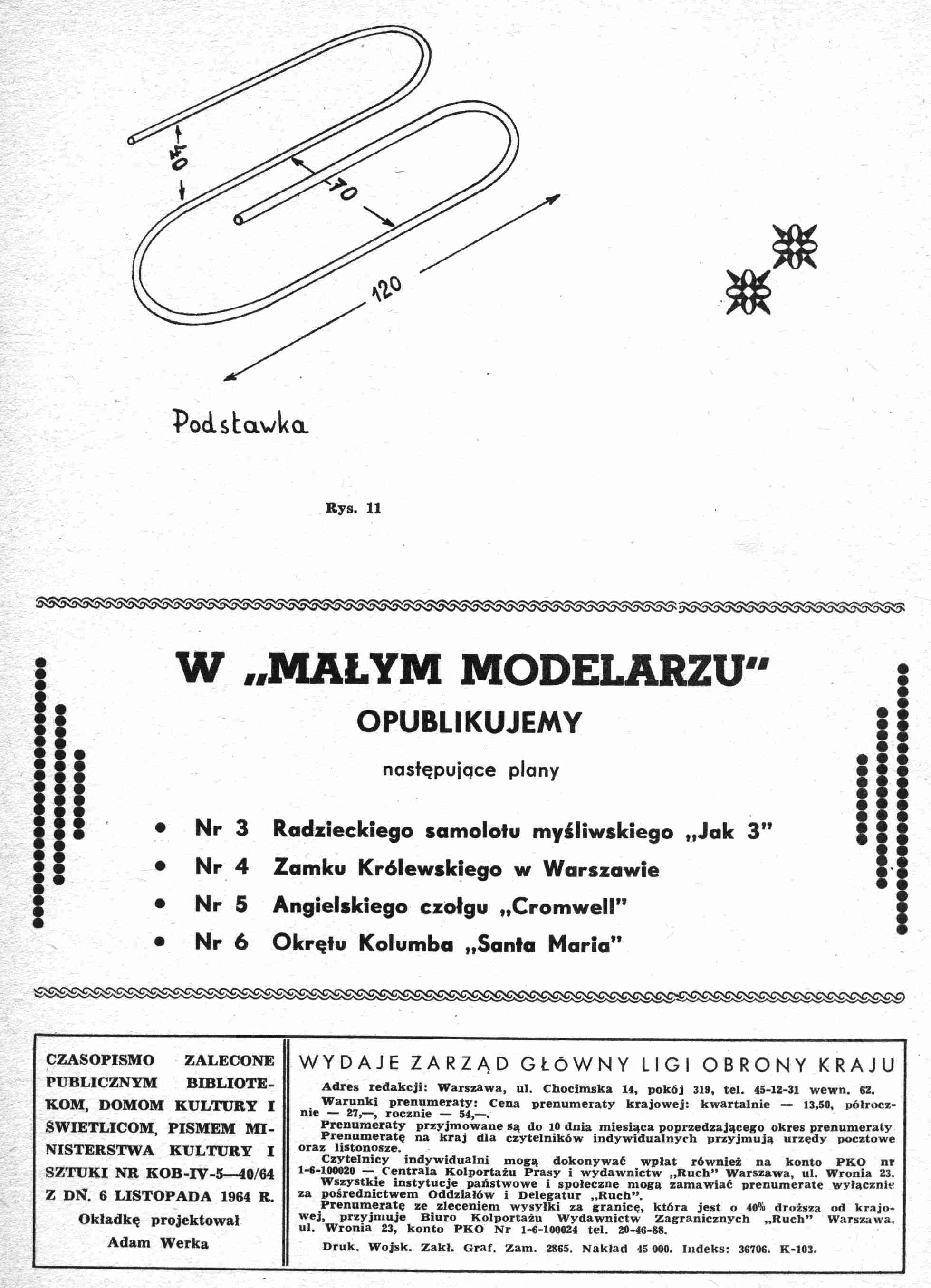 "Maly Modelarz" N1, 1971, 7 c.