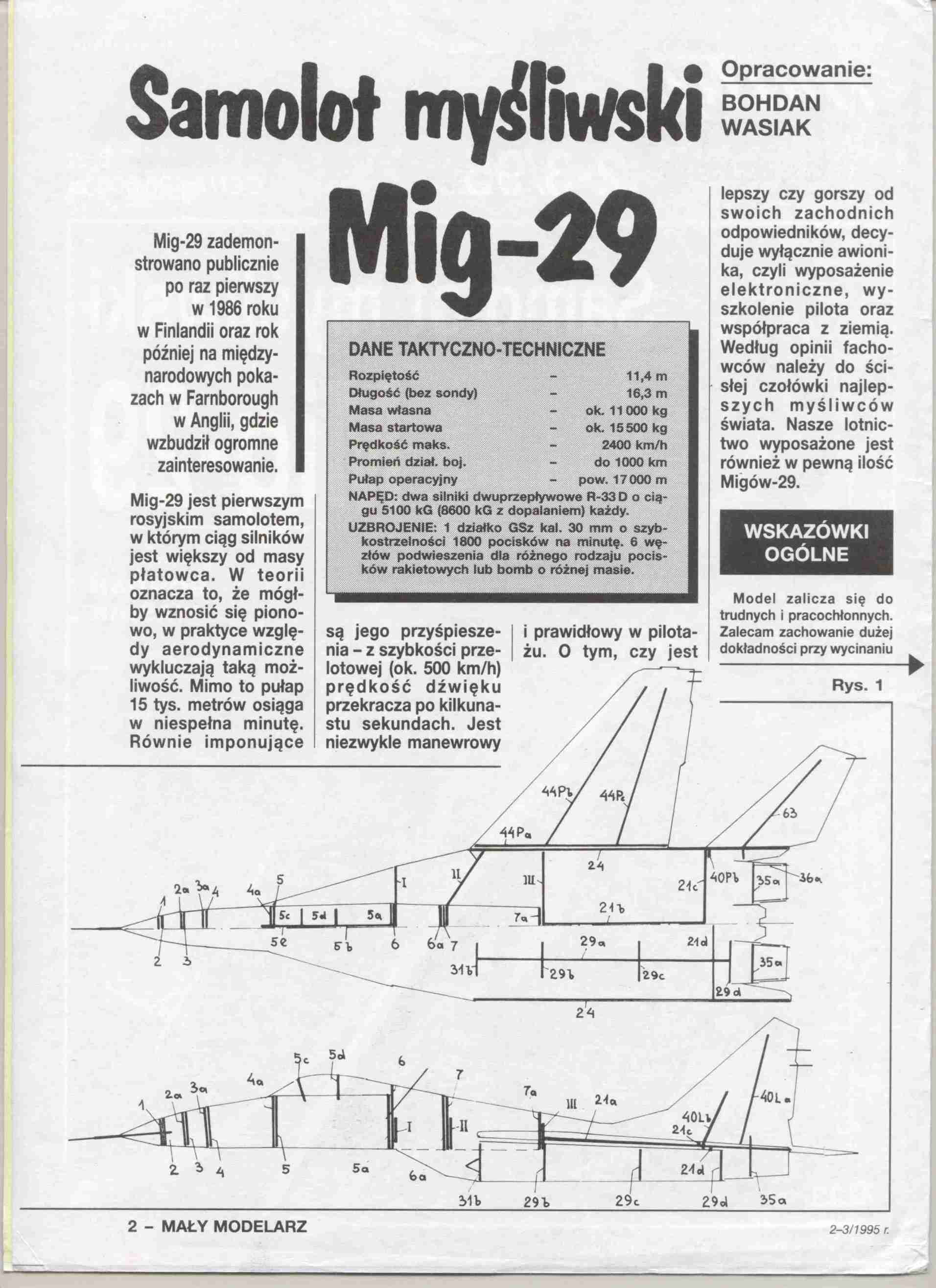 "Maly Modelarz" 2-3, 1995, 2 c.